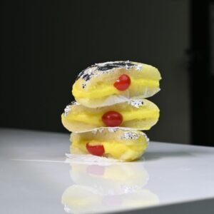 Silver Leaf Kesar Peda Stack